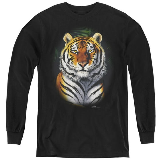 Wildlife - Jungle Fire - Youth Long Sleeve Shirt - X-Large