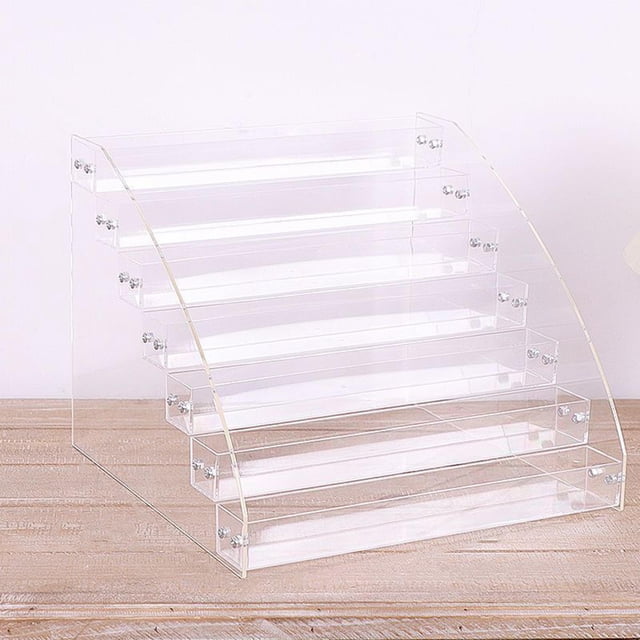 Soporte de exhibición perfecl acrílico para tarjetas de visita 7 niveles