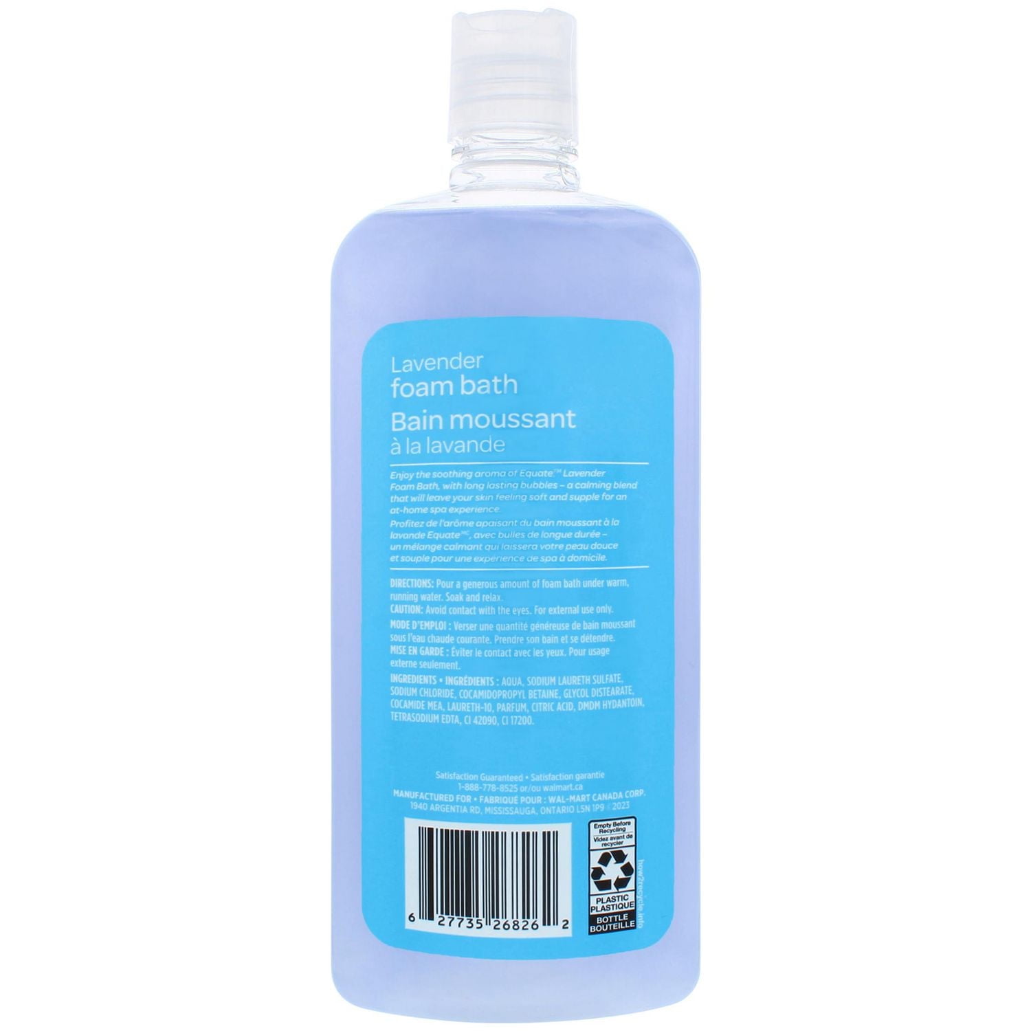 Equate Lavender Foam Bath, 946 mL