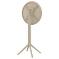 thumbnail image 6 of Compamia Sky 24 inch Round Folding Bar Table in Taupe finish, 6 of 9