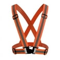 thumbnail image 1 of Chaleco Reflectante Naranja Chaleco de Seguridad, Dispositivos Reflectantes Ajustables y elásticos para Correr con 2 Piezas Brazaletes Reflectantes Brassar, 1 of 5