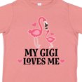 thumbnail image 4 of Inktastic My Gigi Loves Me Flamingo Girls Toddler T-Shirt, 4 of 5