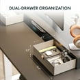 thumbnail image 2 of FlexiSpot 48"x24" Electric Standing Desk with One-Piece Desktop, 2 Removable Drawers, Headphone Hook, 4 Height Memory Presets, 250lbs Capacity Ergonomic Sit Stand Desk with Monitor Stand, 2 of 10