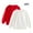 White, variant on OGLCCG 2-Pack Unisex Kids Crewneck Sweatshirt Long Sleeve Cotton Pullover Tops For Boys and Girls Lightweight Thin Solid Color Shirts 1-11 Years