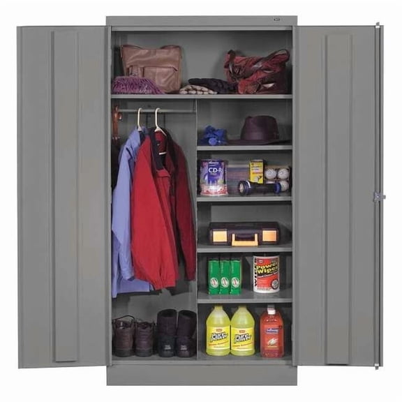 Tennsco Storage Cabinet,72"x36"x24",MdGry,5Shlv 7220 MED GRAY
