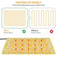 Simple Daisey Qxltty Simple Yellow Daisy Pet Heating Pad with Adjustable Temperature ...