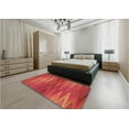 thumbnail image 5 of Ahgly Company Machine Washable Indoor Rectangle Transitional Bright Orange Area Rugs, 7' x 10', 5 of 7