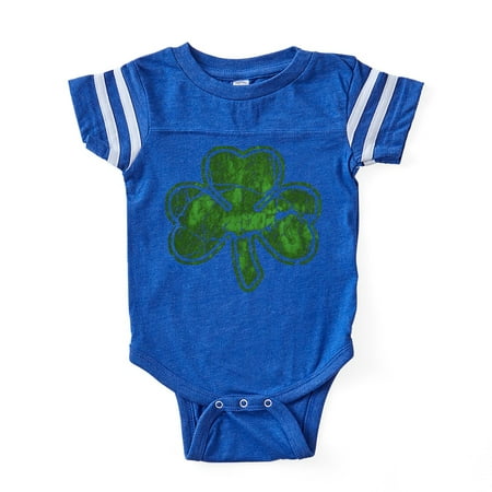 

CafePress - Shamrock Worn - Cute Infant Baby Football Bodysuit