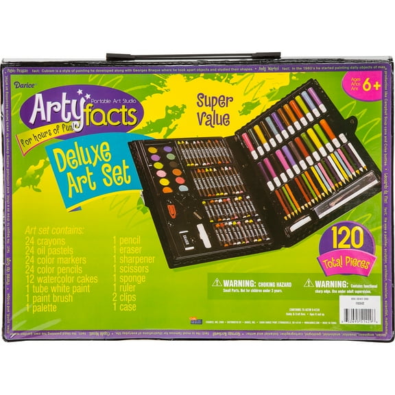Deluxe Art Set for Kids with 120 Pieces