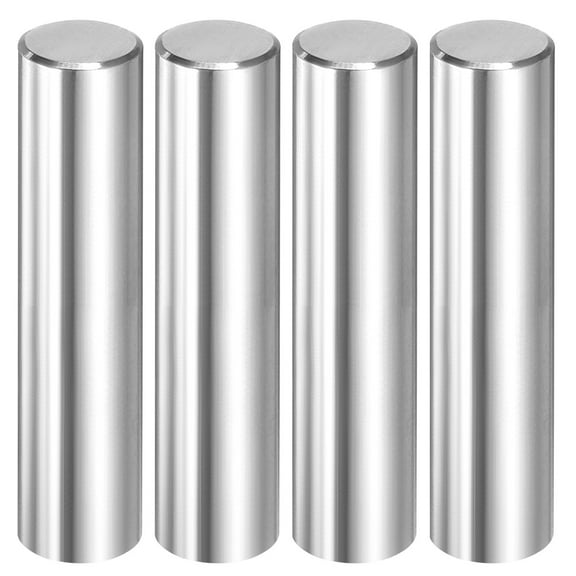 Uxcell 4 Pcs 12 mm x 55 mm Dowel Pins, 316L Stainless Steel Cylindrical Dowel Pins Shelf Support Peg Pin Rod Fasten Elements Metal Shelf Pegs Silver Tone