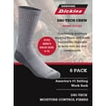thumbnail image 4 of Genuine Dickies Men's Dri-Tech Crew Socks, 6-Pack, 4 of 5