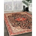 thumbnail image 2 of Ahgly Company Indoor Rectangle Traditional Saffron Red Medallion Area Rugs, 4' x 6', 2 of 6