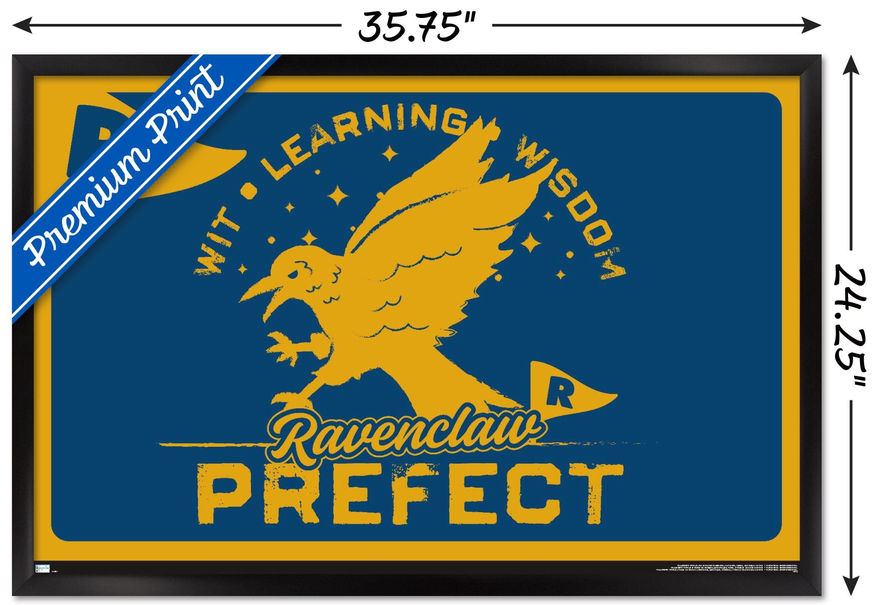 The Wizarding World: Harry Potter - Ravenclaw Clubhouse Crest Wall Poster, 22.375" x 34" Framed