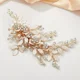 thumbnail image 2 of Pasador De Novia Con Clip De Diamantes De Imitación Flores, 2 of 5