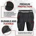 thumbnail image 4 of TUOYR Youth Kids Padded Compression Short Football Girdle for Football Baseball X-Large, 4 of 7