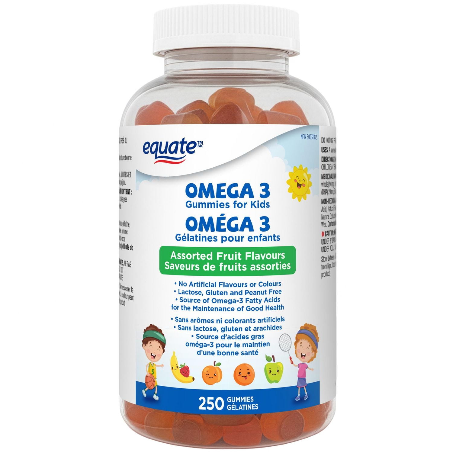 Oméga-3 gélatines pour enfants Equate, format économique