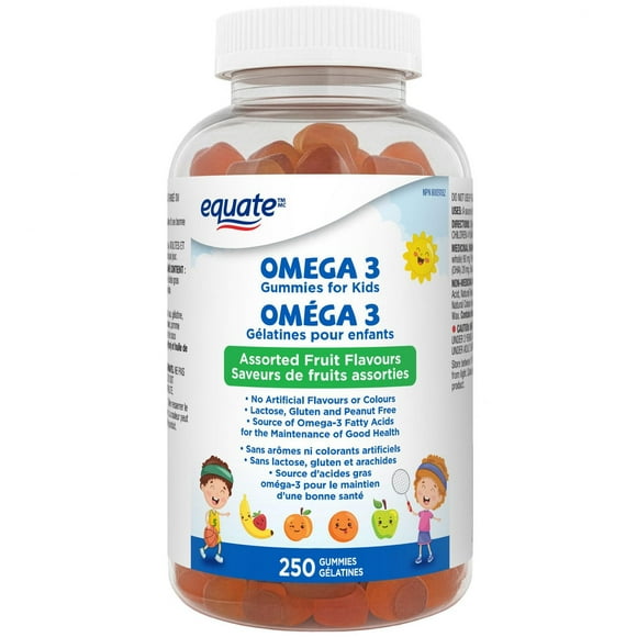 Oméga-3 gélatines pour enfants Equate, format économique