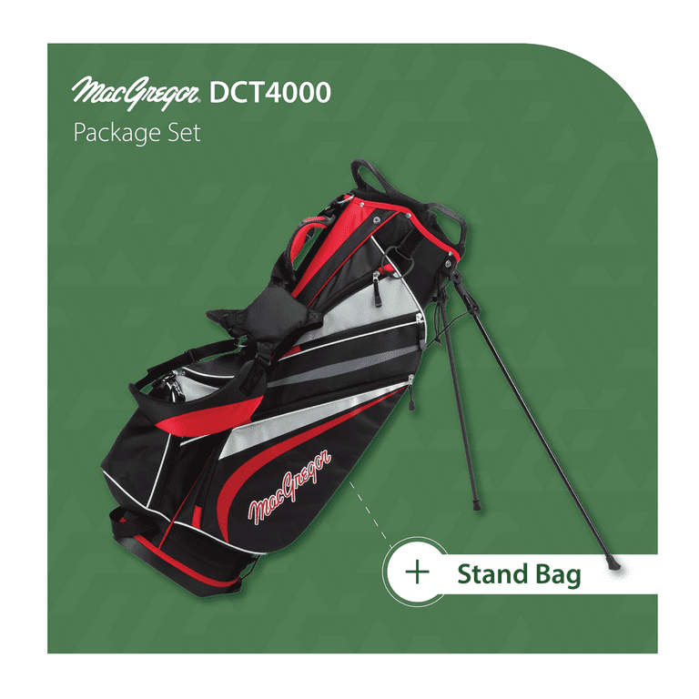 MacGregor Golf DCT4000 Golf Clubs Set with Bag, Mens Right Hand (6