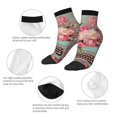 thumbnail image 5 of Naloa Vintage Typewriter Floral Ankle Socks for Women Non Slip Socks No Show Socks Classic Low Cut Casual Socks Casual Socks, 5 of 7
