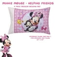 thumbnail image 6 of Disney Minnie Mouse 4 Piece Bedding Sets, Toddler Bed with Comforter, Fitted Sheet, Flat Top Sheet, Pillowcase, 6 of 9