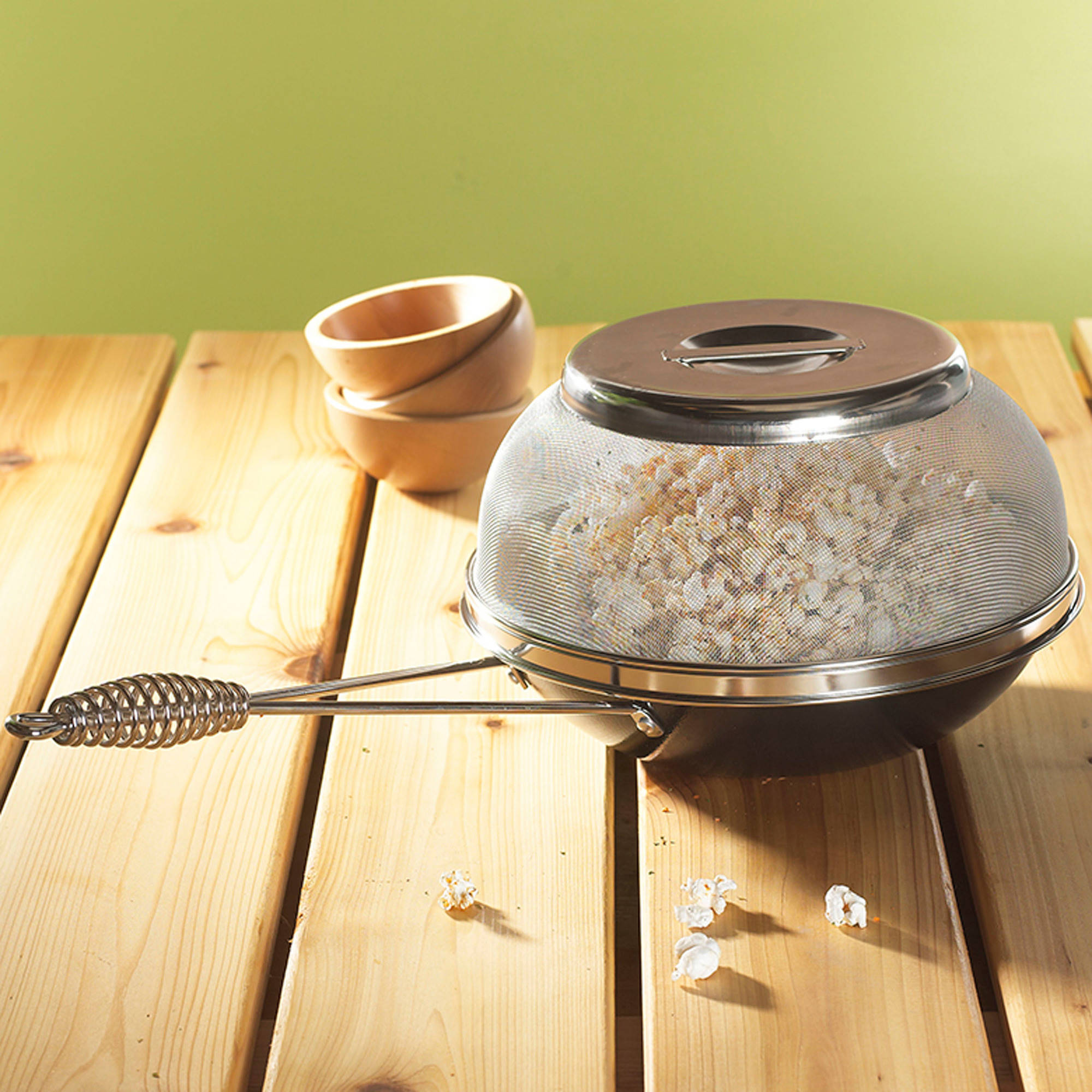 Nordicware 365 Indoor/Outdoor BBQ Campfire and Stovetop Popcorn Popper