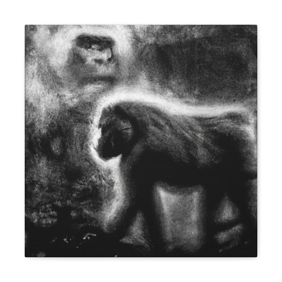 Baboon Abstract Expressionism - Canvas