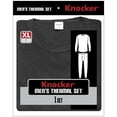 thumbnail image 5 of Knocker Men's 2-Piece Long Johns Thermal Underwear Pajama Set (Charcoal, XL), 5 of 5