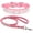 Pink-Style 3, variant on Mumup Cute Dazzling Sparkling Elegant Fancy Soft Suede Leather Bling Rhinestone Crystal Jeweled Pet Cat Dog Puppy Collar Dog Leash Combo Set
