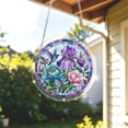 thumbnail image 5 of Suncatcher Puzzle,Acrylic Puzzles,Acrylic Puzzle Suncatcher, Stained Glass Window Hanging Light Catcher for Home Balcony Decor Housewarming Gift(I 8in), 5 of 9
