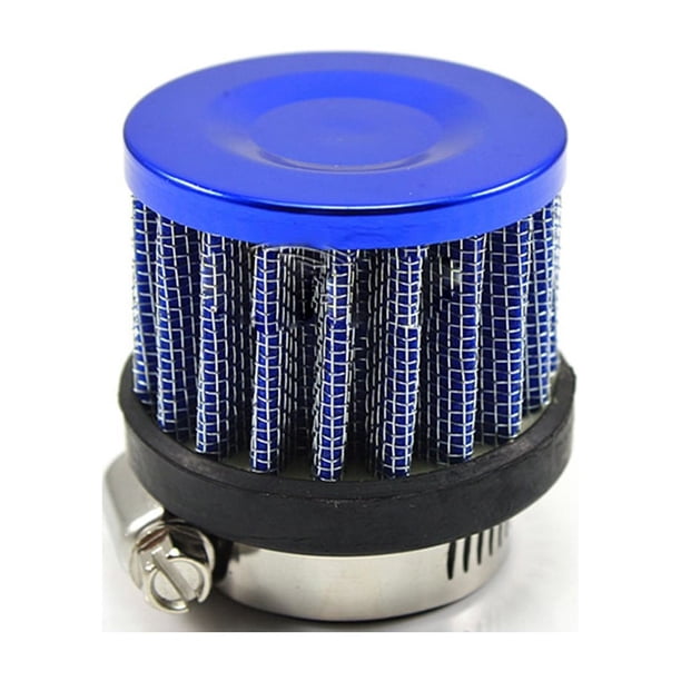 Sidaley Filtro de aire de coche Universal de 25mm para motocicleta, entrada de aire frío, cubierta de ventilación de cárter de alto flujo, Vehículos, repuestos y accesorios Mis Azul