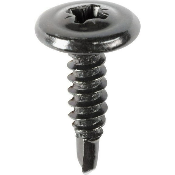 Auveco # 18817 Posi-Drive Round Washer Head Teks Tapping Screw M4.2 X 16mm Black Zinc. Qty 100.