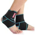 thumbnail image 1 of Soporte de tobillo ajustable Candy Li de nailon azul (1 par), 1 of 6