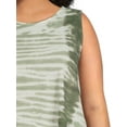 thumbnail image 4 of Terra & Sky Women's Plus Size Cross Top Tank, 4 of 5