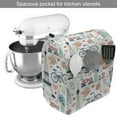thumbnail image 2 of Paris Stand Mixer Cover, Dove Cupcake Eiffel Tower Flowers Falling Leaves Love Grungy Autumn in France Theme, Kitchen Appliance Organizer Bag Cover with Pockets, 5 Quarts, Multicolor, by Ambesonne, 2 of 4