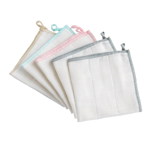 GOOHOCHY 5 paños de fibra de madera para lavar platos, trapos de limpieza para cocina (colores variados)