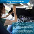 thumbnail image 6 of Sunshade for Car Windshield,Foldable Car Windshield Sun Shade,Front Window Sun Visor Protector Blocks UV Rays and Heat 59"X 33", 6 of 10