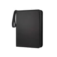 thumbnail image 1 of Carpeta de tarjetas, billetera de bolsillo de cuero, organizador de exhibición de almacenamiento impermeable, funda portátil para exteriores, Coleccionables y objetos de recuerdo Misc. Negro Bewildely HA069767-02, 1 of 6
