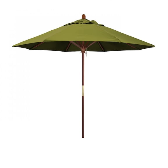 California Umbrella Patio Umbrella,Wood Pole,9 Ft.,Olefin Ki 194061037034