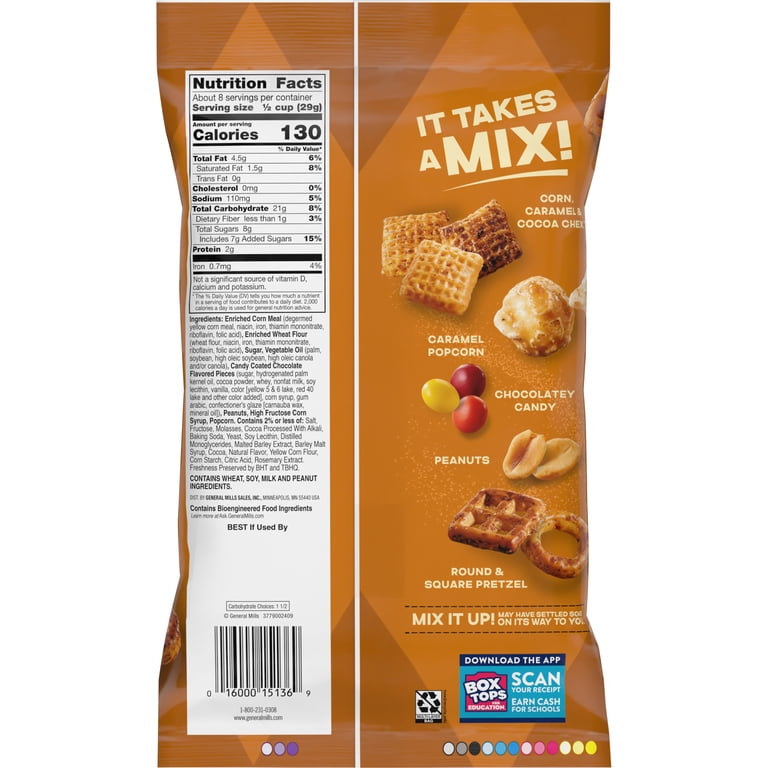 clochette　ミックス1箱 Chex Mix Turtle Snack Mix, Indulgent Snack Bag, 8 oz - Walmart.com