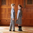 thumbnail image 6 of CUSTG Toddler Boys Sets Formal Vest Elegant Gentleman Long Trousers Outfit School Ensemble Casual Everyday Wear School Classroom First Day Of School Shirt, 6 of 8