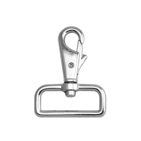 

Fenggtonqii Silvery 1.5 Inner Diameter Right Angle D Ring Shrimp Head Buckle Lobster Clasps Swivel Snap Hooks Pack of 10