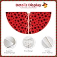 thumbnail image 3 of Fotbe Ladybug Dotted Pattern Christmas Tree Skirt, Tree Skirts Plush Christmas Decorations, Christmas Tree Skirts Xmas Decorations Holiday Party Decor-36", 3 of 6