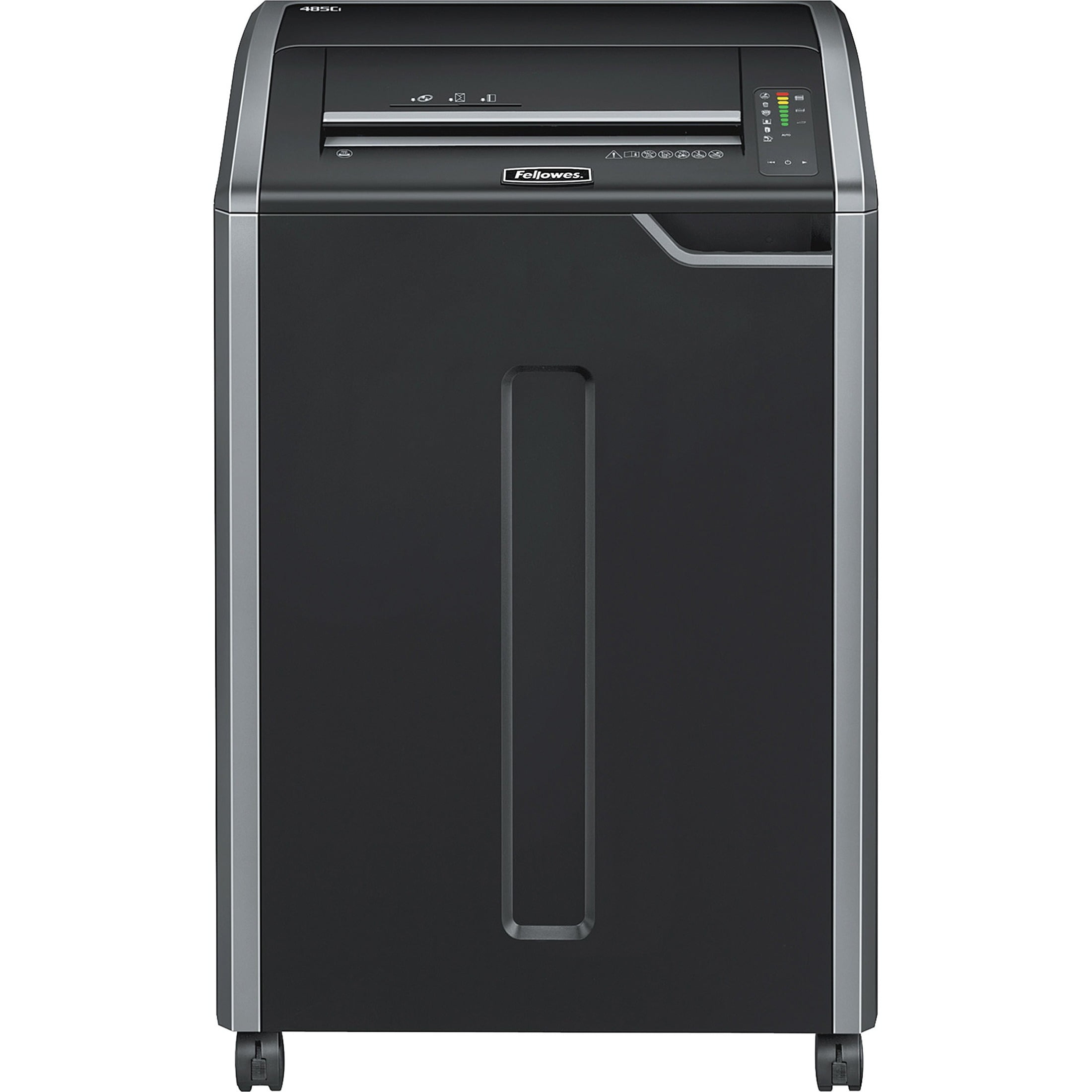 Fellowes, FEL38485, Powershred® 485Ci 100% Jam Proof Cross-Cut Shredder, 1 Each, Black,Dark Silver
