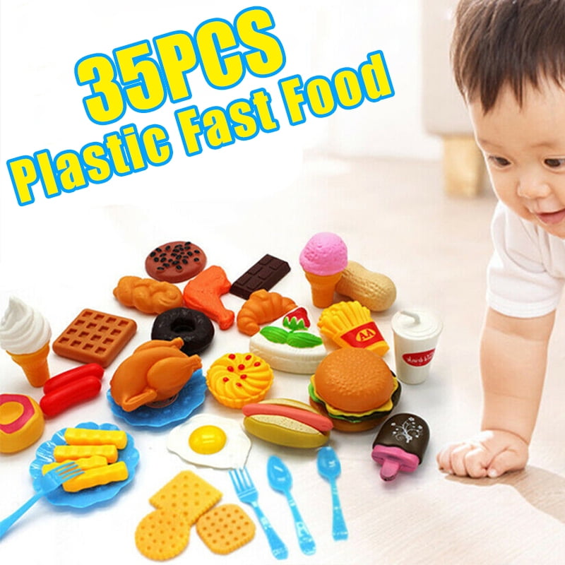 Pretend Play Toddler Children Food Cooking Kitchen Set Toys BBQ Grill For Kid A8 