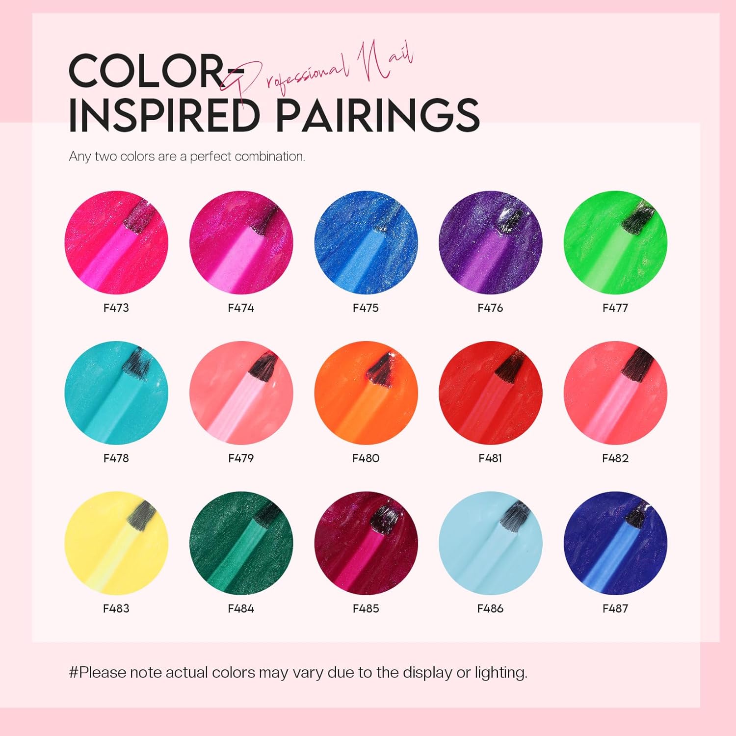 Morovan Nail Polish Set, 15 Glitter Colors, 0.25 oz Each photo 3
