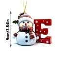 thumbnail image 1 of Adornos Navideños con Letras 2025, Colgante de Ciervo Navideño, Decoración de Madera para Mesa, Adornos Personalizados, 1 of 6