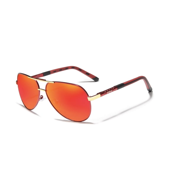 KINGSEVEN Classic Alloy Frame Pilot Sunglasses Driving Vacation UV400 Polarized Eyewear