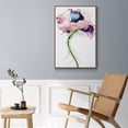thumbnail image 5 of Paris Poppy II Framed Premium Gallery Wrapped Canvas - Ready to Hang - 27 x 41 - Walnut Floating Frame, 5 of 9