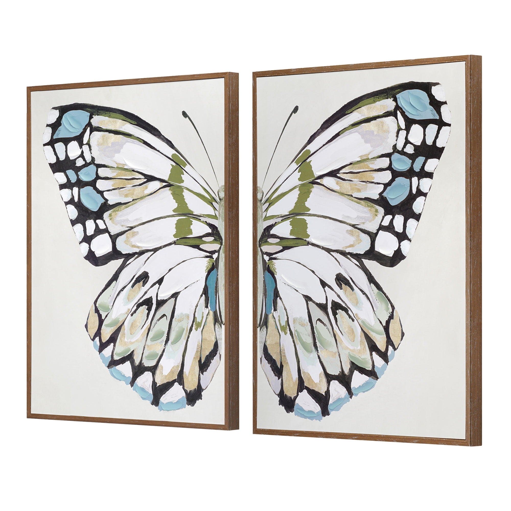 Crystal Art Gallery Butterfly Framed Wall Art Décor Digital Print Set