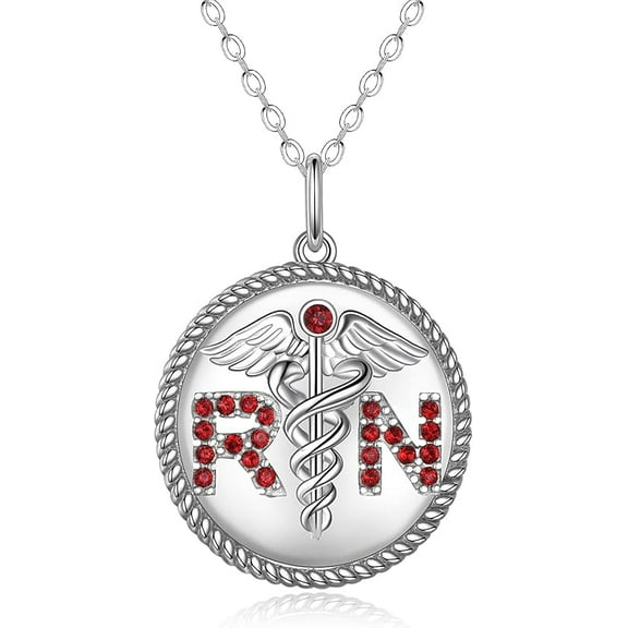 Stethoscope Necklace Nurse Gifts With Crystal for Women Her Medical Students Doctors